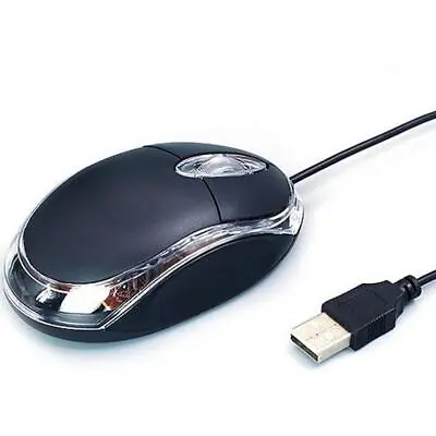 £2.95 • Buy Wired USB Optical Mouse For PC Laptop Computer Scroll Wheel LED  Lights Gaming