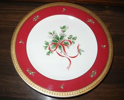 ONE RETIRED Mikasa Palatial Holly Gold 9  Salad Dessert Plate Multiples Avail • $37.99