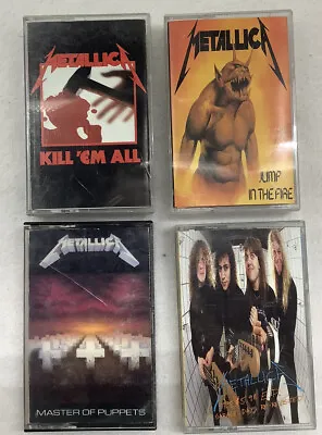 Metallica Jump In The Fire Master Of Puppets Kill 'em Garage Days Cassette Lot • $100