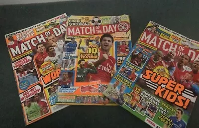 Match Of The Day Magazine 3 Issues  2008 - Free Sample Copy Issue  7 & Issue 27 • £7.50