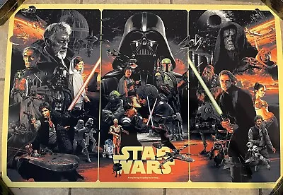 Star Wars Trilogy Movie Poster Mondo Style Screen Print By GABZ Limited Edition • $149.99