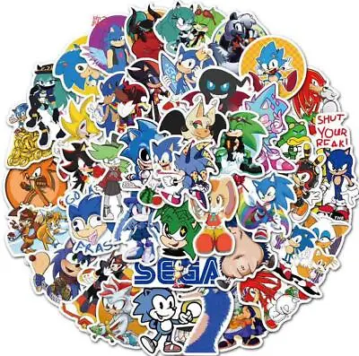 £3.79 • Buy 50Pcs Sonic The Hedgehog Stickers For Balloon Loot Bag Supplies Birthday Party