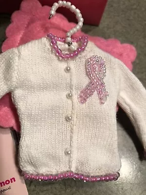 Michael Simon Nib Breast Cancer Handmade Beaded Sweater Christmas Ornament-Rare • $84.99