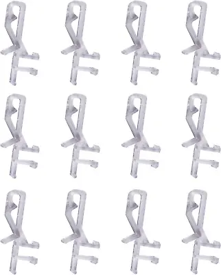 Clear Plastic Hidden Valance Clips For Horizontal Wood Mini Blinds • $19.87