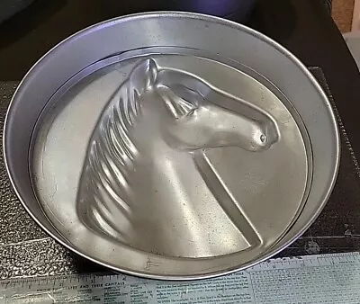 Vintage Wilton Aluminum Horse Decorating Cake Mold 2 Pcs 502-259 & 503-288 • £7.71