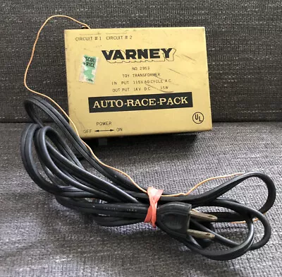 VTG Varney Auto Race Pack Toy Transformer 2953 Circuit 1 Circuit 2 UNTESTED • $14.99