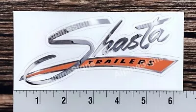 Vintage Shasta Orange Camper Trailer RV Sticker Decal  • $8.85