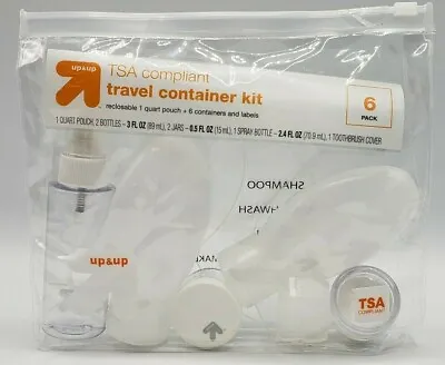 Up & Up Travel Container TSA Compliant Kit ~ 6-Pack ~ Clear • $3.73