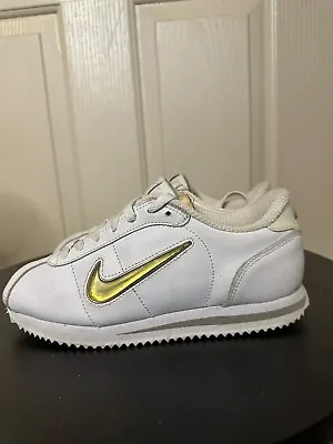 Nike Cortez Sneakers White/gold Size 7.5 Shoes • $40
