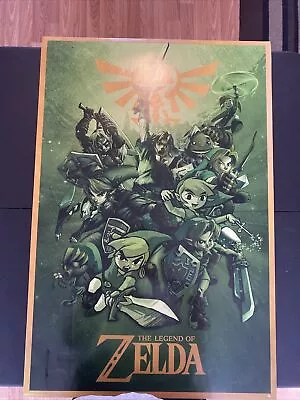 The Legend Of Zelda Poster. Rare HTF POSTER 24x36. • $15