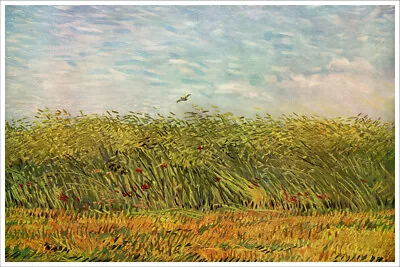 Artist Vincent Van Gogh Fine Art Poster Print Of Painting Cornfield With A Lark • $17.99