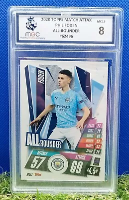 TOPPS Match Attax 2020/21 Phil Foden Man City **ROOKIE** Card RC MGC 8 Not PSA • £0.99