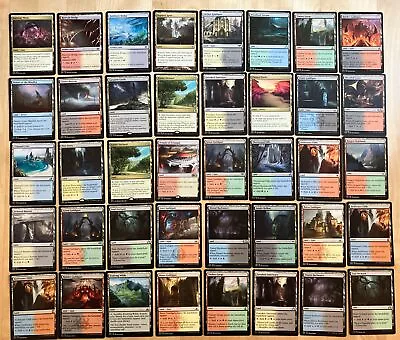 40 X MTG Magic The Gathering Commander Lands - Including 5 Rares Duals Gates • $8.35