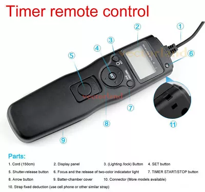 Timer Remote Control Shutter For Canon Eos 60d 70d 550d 600d 650d 700d 1100d • $26.99