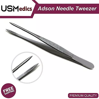 Medical Surgical Adson Needle Tweezer Straight Dressing Forceps Lab Instruments • $6.99