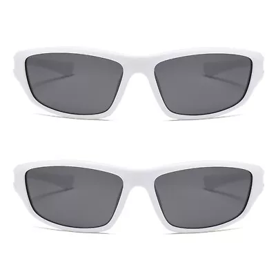 2PK HD Wrap Around Mens Sport Sunglasses Polarized For Cycling Fishing Running • $11.99