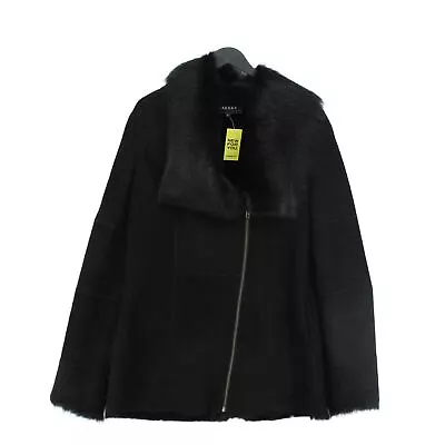 Jaeger Women's Coat UK 10 Black 100% Other Overcoat • £53.75