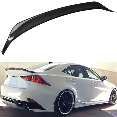 Rear Carbon Fiber Trunk Spoiler Wing For 2012-19 Lexus IS200 IS250 IS350 IS300 • $123.74