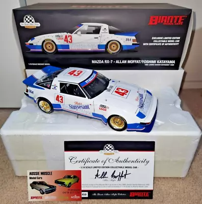 1:18 Biante Mazda RX7 #43 Allan Moffat /Yoshimi Katayama 1982 Bathurst 1000 • $799.95