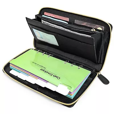 Cash Envelope Wallet - Budget Wallet With Cash EnvelopesAll In One Money Wal... • $33.17