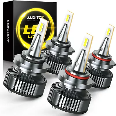 4PCS 9005 & 9006 LED Combo Headlight Light Kit High Low Beam Bulbs White 6500K B • $83.99