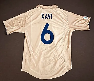 2001 Barcelona Xavi Gold Soccer Jersey • $200