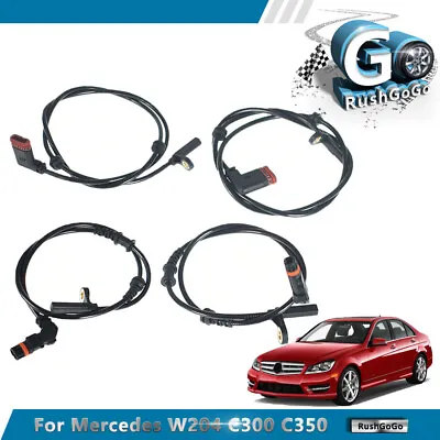 For 07-13 Mercedes W204 C300 C350 4 ABS Wheel Speed Sensor Front Rear Left&Right • $36
