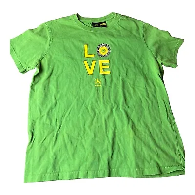 John Deere LOVE Green Short Sleeve Size Youth XL T-Shirt Vintage • $19.19
