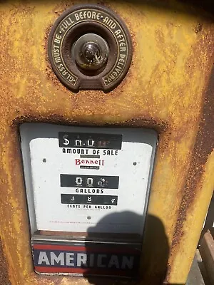 Vintage BENNETT 766 Gas Pump American Gas ⛽️ One Pump Only • $9500