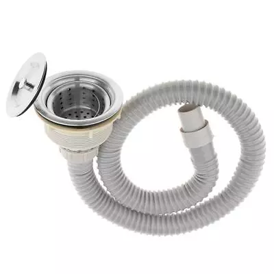 Salon Shampoo Bowl Backwash Sink Hair Strainer Deep Waste Basket + Pipe Hose • £9.97