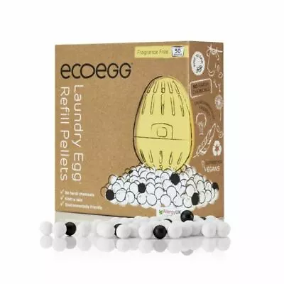 Ecoegg Laundry Egg Refills Fragrance Free - 50 Washes - Eco Friendly - Quality • £5.50