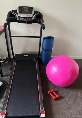 $350 • Buy Norflex Electric Treadmill Rarely Used, Dumbells Set, Gym Ball And Yoga Mat 