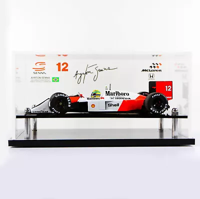 Ayrton Senna McLaren MP4/4 1988 F1 World Champion 1:18 Case*Car Not Included • $249.95