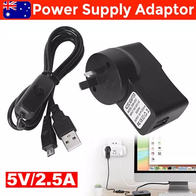 Power Supply Adaptor 5V 2.5A 2500mA USB Switch For Raspberry Pi 3 Plus AU Stock • $13.85