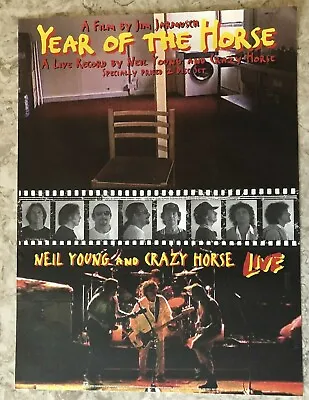 $24.99 • Buy NEIL YOUNG And Crazy Horse  Year Of The Horse  Orig. 1997 Promo Poster FREE SHIP
