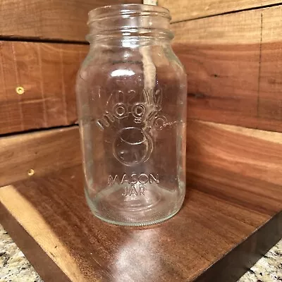 1 Vintage Magic Mason Jar Quart - Graduated Marks 800 Ml - Great Embossed Marks • $6.35