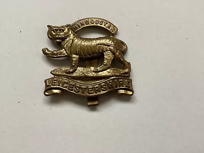 Leicestershire Regiment. Cap Badge Genuine WW1. Brass Economy • £17