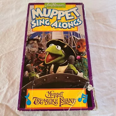 *Tested* VHS Muppet Sing Alongs Jim Henson Video Muppet Treasure Island Kermit • $8.99