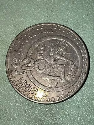 1982 Mexico 20 Pesos Coin Culture Maya Commemorative KM#486 • $1.99