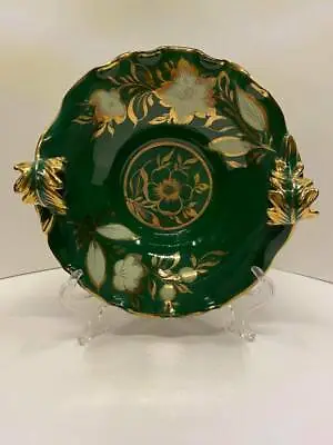 Majolica Style - Green And Gold - Porcelain Bowl – Italy Mica CIAMPI  -  A5 • $24.99