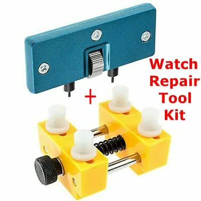 Adjustable Watch Repair Tool Kit Back Case Opener Cover Remover Screw Wrench-UK • £4.31