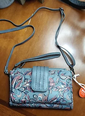 Sakroots Gray Olympic Smartphone Crossbody Purse Wristlet Art For A Cause NWT! • $51.38