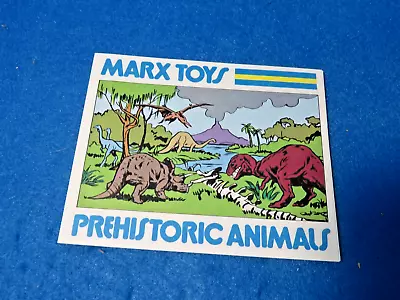 Marx Original Prehistoric Animals Playset Info/story Manual • $15.95