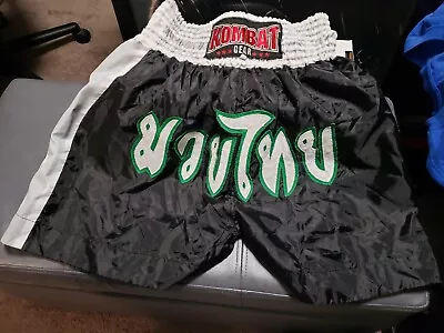 Kombat Gear Muay Thai MMA Trunks Black • $14.99