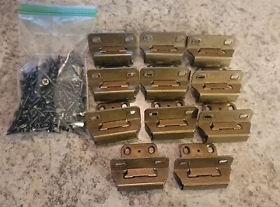 AMEROCK 1967 Vintage Cabinet Hinges-brass Lot Of 11 • $12