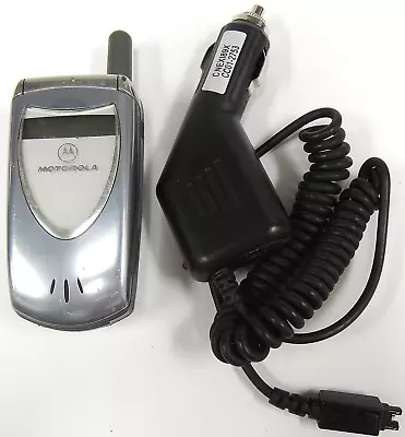 Motorola V60 S / V60s - Blueish Silver ( Verizon )  Rare Flip Phone - Bundled • $27.19