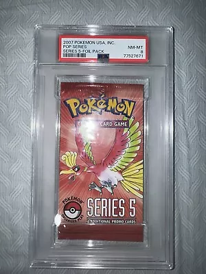 PSA GRADED Pop Series 5 Sealed Booster Pack - 2007 • $850