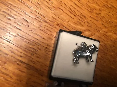 Silver Charm Pendant  Bulldog Embossed Marines On Both Sides • $10