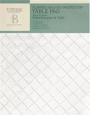 Quilted Waterproof Cut To Fit Table Pad Protector With Flannel Backing Heat Res • $30.36
