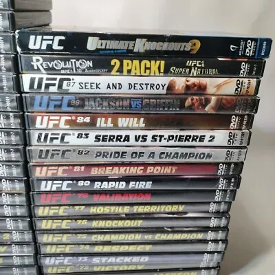 UFC Ultimate Fighting Championship DVD Lot (40) Liddell Ortiz Jackson Classics!! • $249.99